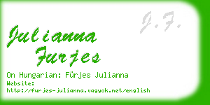 julianna furjes business card