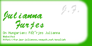julianna furjes business card
